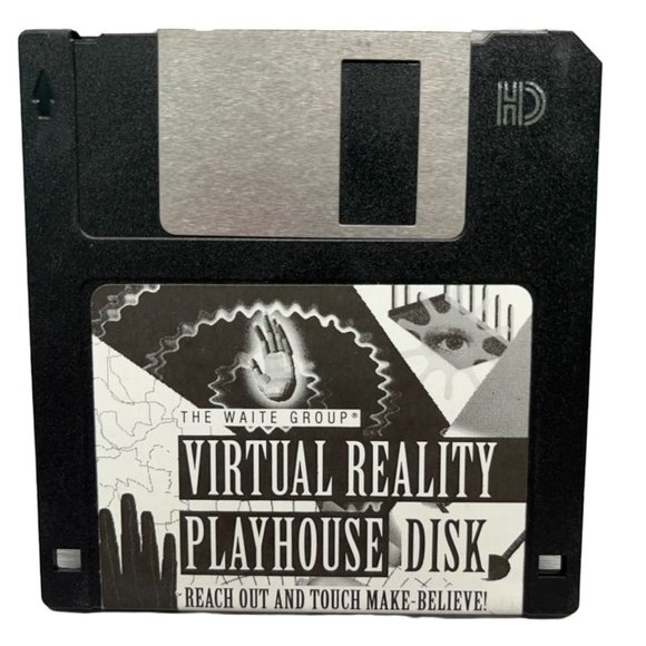 Virtual Reality Playhouse Disk Floppy Disk The Waite Group IBM PC 1992 Vintage - Picture 1 of 3